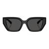 Burberry 4472U Logo Frame Irregular Sunglasses Unisex Sunglasses Black 0BE4472U