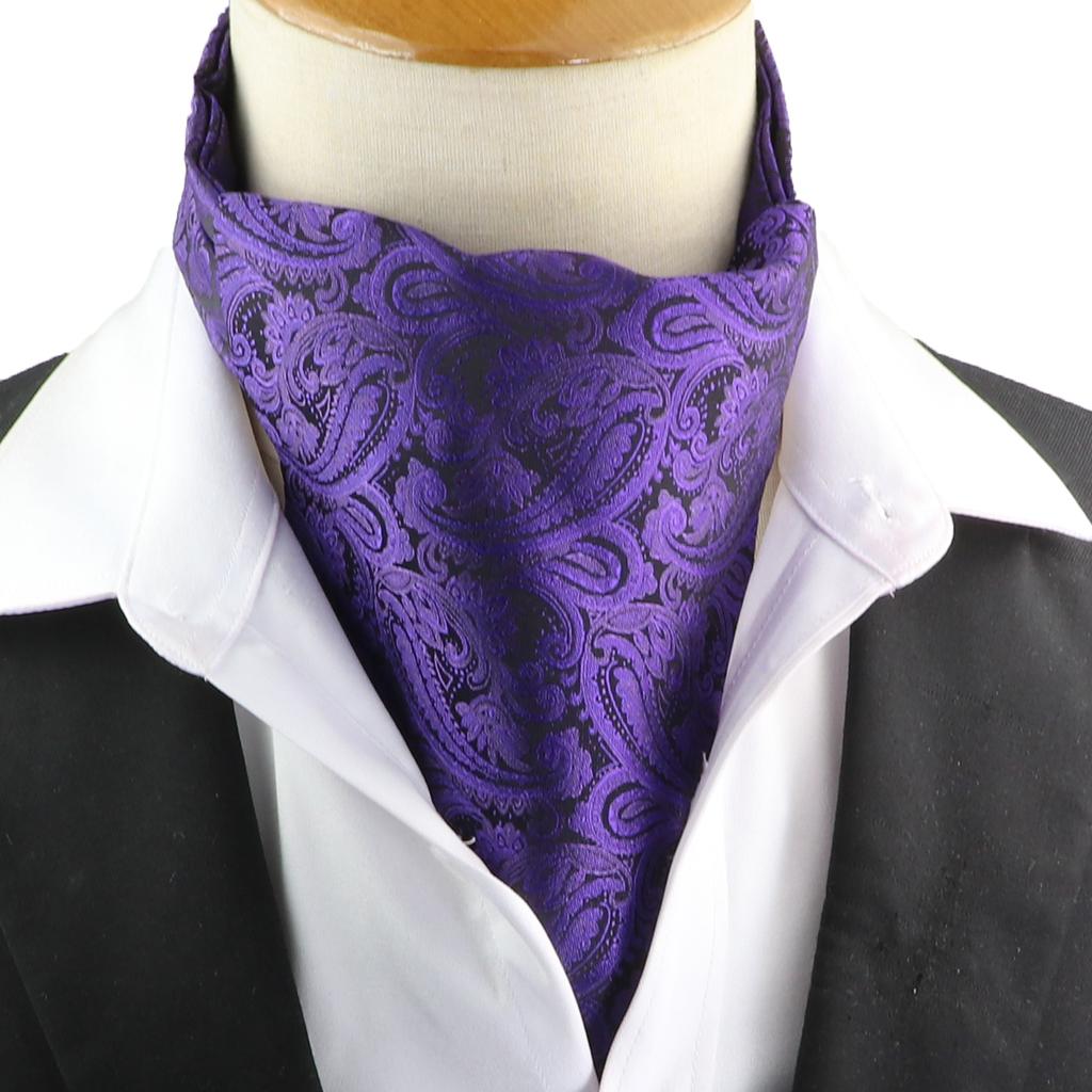 Pánská kravata Žakárová Květinová Paisley Pánská kravata Svatba Formální Ascot Šátek Samozavazovací Britský Gentleman Polyester Měkká kravata Luxusní