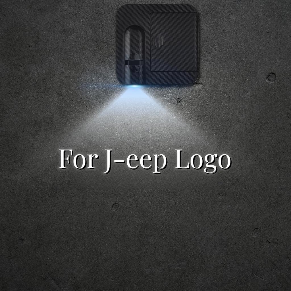 1/2PCS Skull Head Car Door Welcome Lights Laser Projector Logo Wireless Sensing For Jeep Wrangler Opel Hyundai Volvo Ford Dodge ALY1