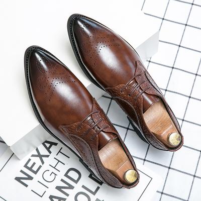 Formale Mode Herrenschuhe Italienischer Anzug Brogue 38~48 Spitzzehen Businesskleid Leder Freizeitschuhe Herren Hochzeit Oxfords Schuhe