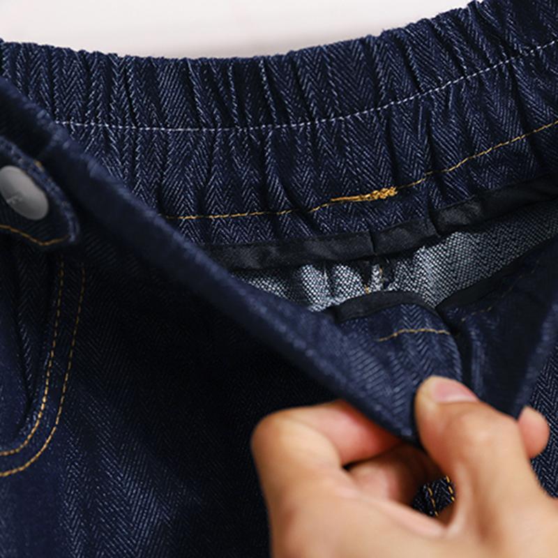 Patchwork Denim Skirts Woman Stretch High Waist Buttons A Line Loose Casual Summer Classic Mid-calf Length Skirt Female OL Mujer