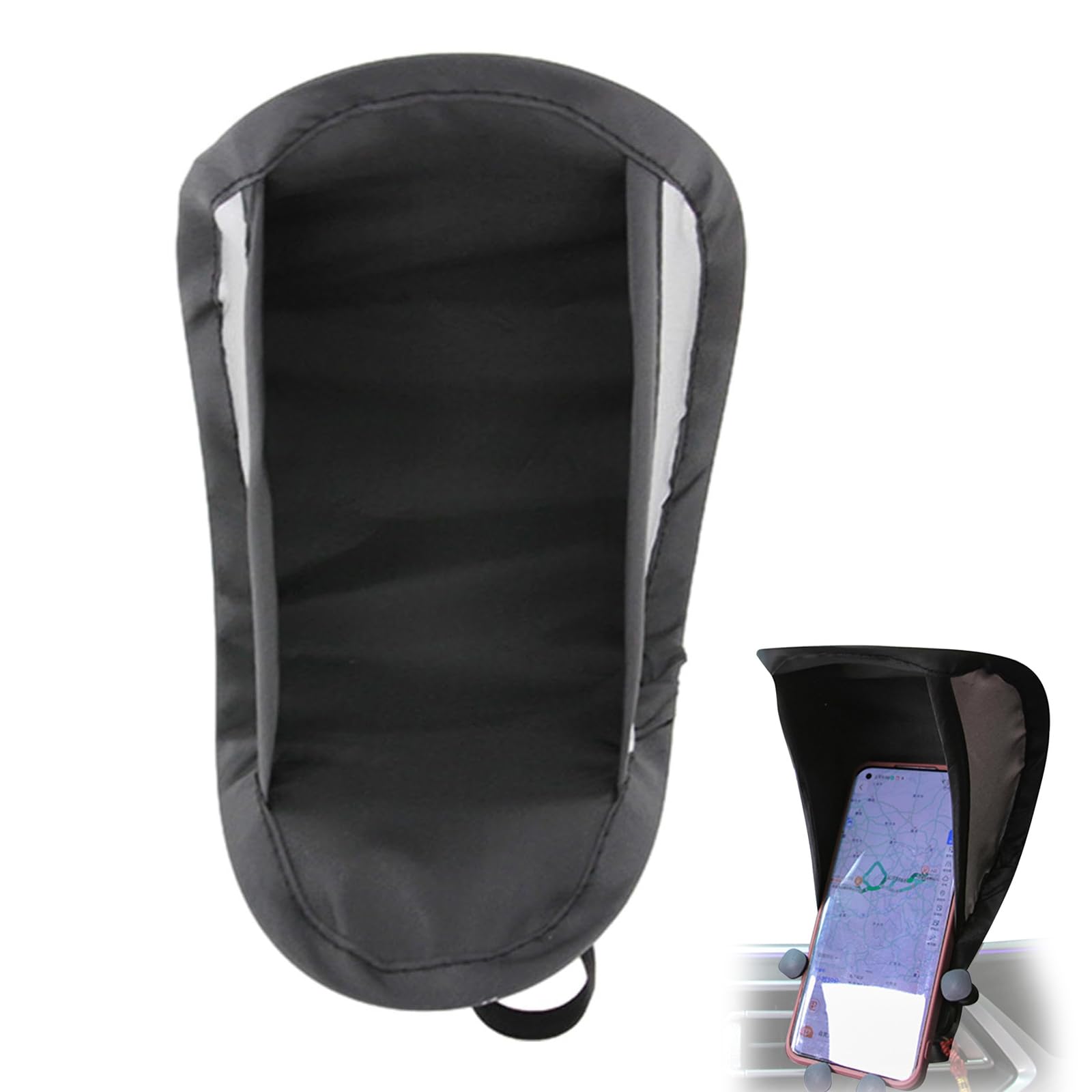 

latikaly Smartphone Sunshade, Car, Smartphone Holder Cover, Cell Phone Sunshade, Smartphone UV Protection, Light чорний