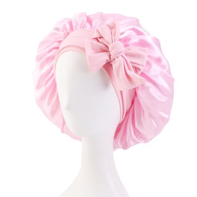 Luxuriöse Satin-Seide Schlafhaube Verstellbares Band Unisex Nacht-Haarschutz Stretch Party/Geschenkfertig Maschinenwaschbar