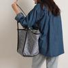 High Roof Shopper Bag Fabric Shopper Bag Pattern Bag Large Capacity Shopper Bag Travel Bag Lightweight Shoulder Bag Waterproof Inner Pocket Plenty of