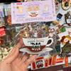 Hong Kong milk tea, pineapple oil, Dim sum, train, movable, cultural and creative magnetic refrigerator sticker