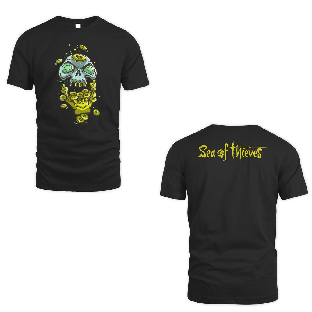 Sea of Thieves Merch Atteindre Le Niveau 50 Avec Les Collectionneurs D'Or T Shirt Summer Cotton Men's Women Top Tee Short Sleeve