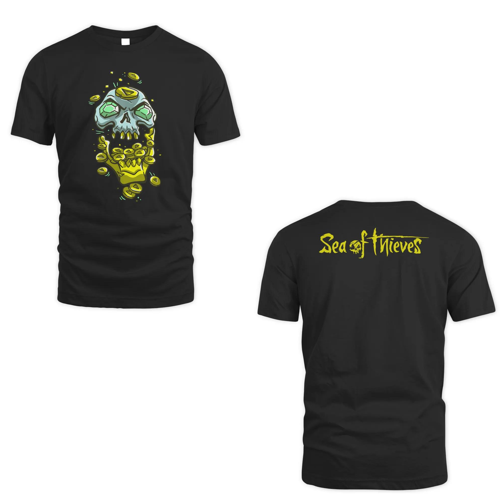 

Sea of Thieves Merch Atteindre Le Niveau 50 Avec Les Collectionneurs D Or T Shirt Summer Cotton Men s Women Top Tee Short Sleeve S