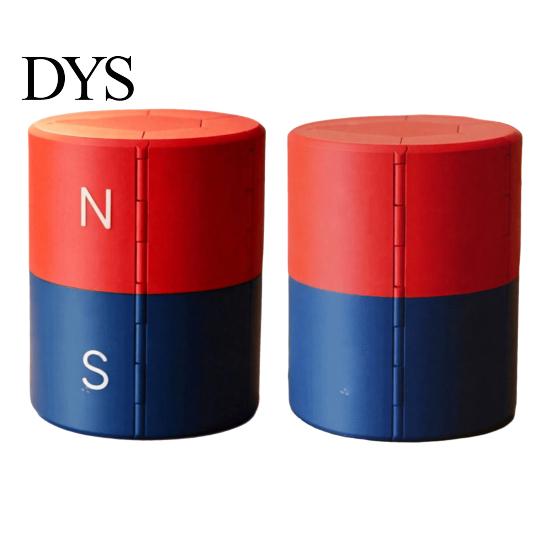 Hardware Storage Solution 3D Printed Magnet Organizer, N/S Pole Separated Roll-Up Magnetic Folding Case Holder, Foldable Cylinder Container,