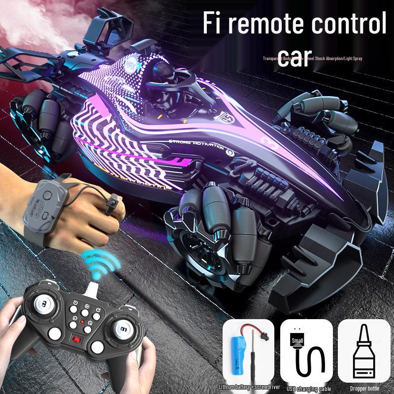 Gesture-Control Formula Drift RC Car - 4WD Spray Toy