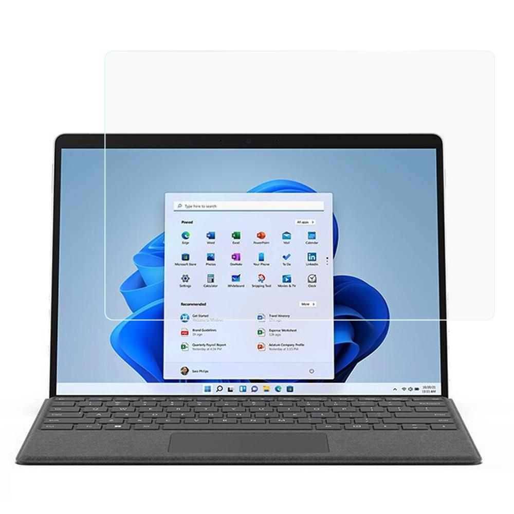 Arc Edge Explosionsgeschütztes Ultra-Klares Gehärtetes Glas Anti-Fingerabdruck Displayschutzfolie für Microsoft Surface Pro 8