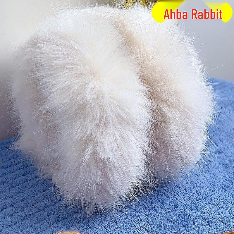 Foldable Korean Style Alpaca Rabbit Fur Earmuffs: Windproof, Warm, Anti-Frostbite Winter Ear Warmers