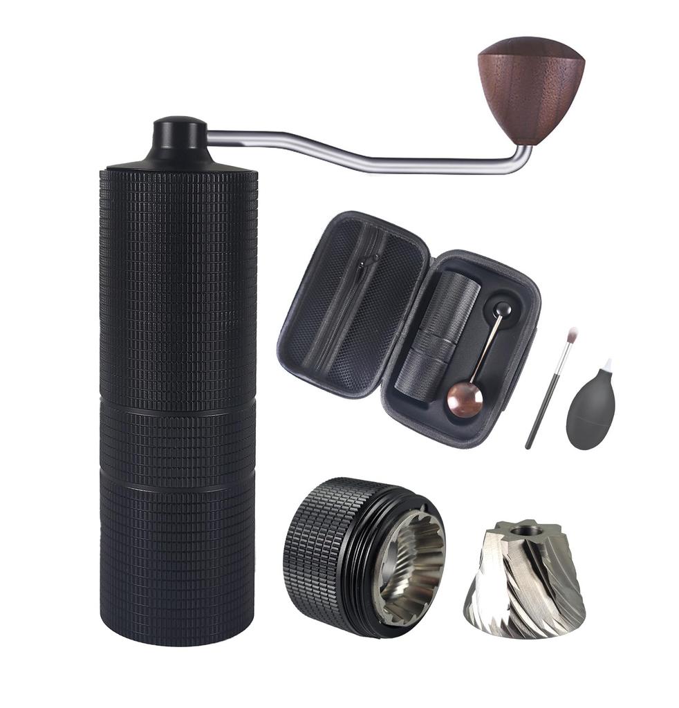 One Bean Hand Grind Coffee Mill MUGEN Easy to Removable Stainless Steel All Metal Coffee Hand Manual Roughness Adjustment Comes with a Convenient
