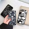 Fashin Skeleton Skull Phone Case For iPhone 16 15 12 13 Mini 11 14 Plus Pro MAX 7 8 Plus SE 2020 XR X XS Shockproof Back Cover