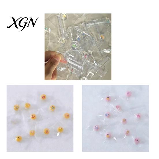 Sensory Stress Ball 10Pcs Mini Cartoon Expression Anxiety Relief Clear Squeeze Toy Fidget Desk Party Favors