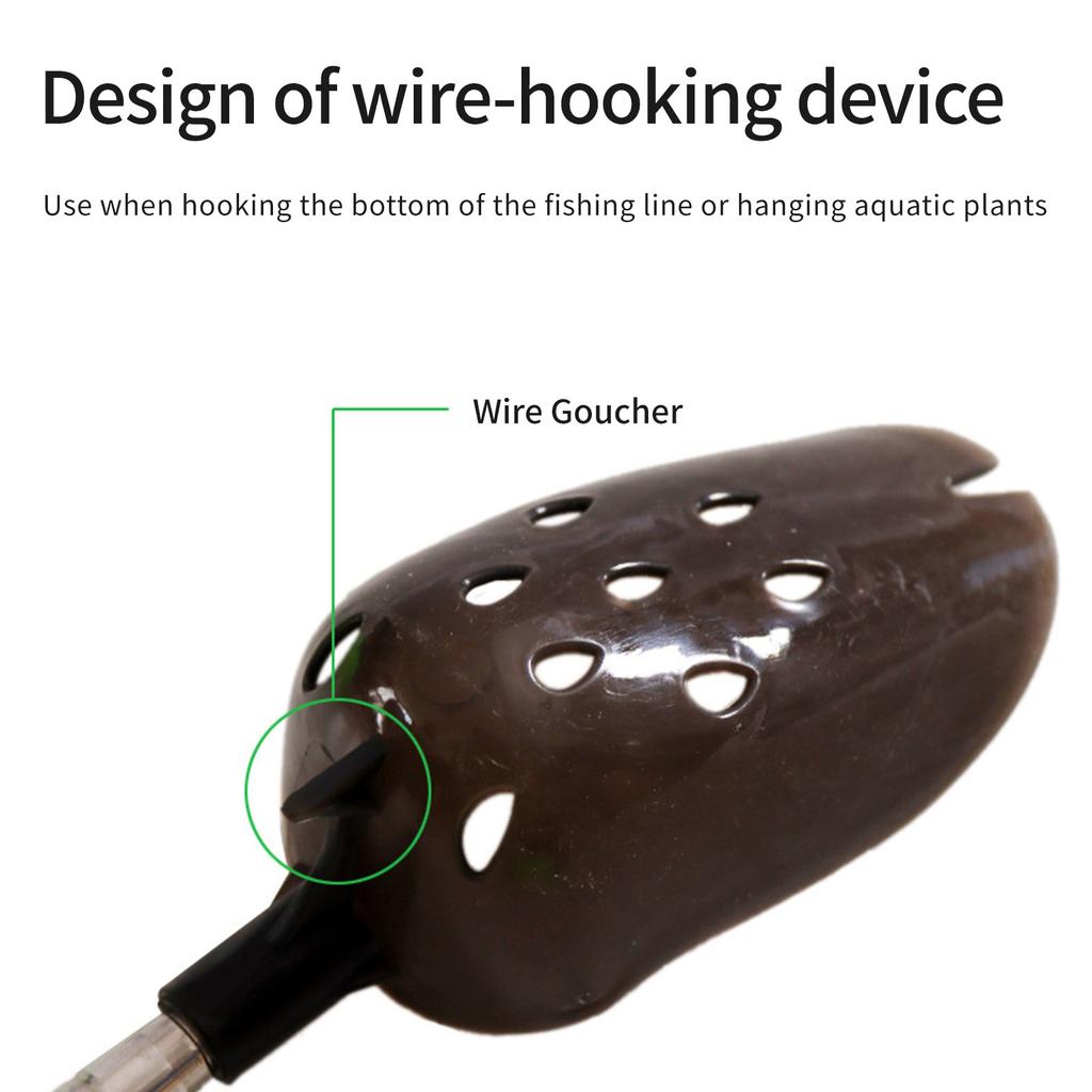 Rybářská návnadová vrhací lžíce 3dílná teleskopická vrhací lopatka na krmení partiklem, boilies, rybářské náčiní