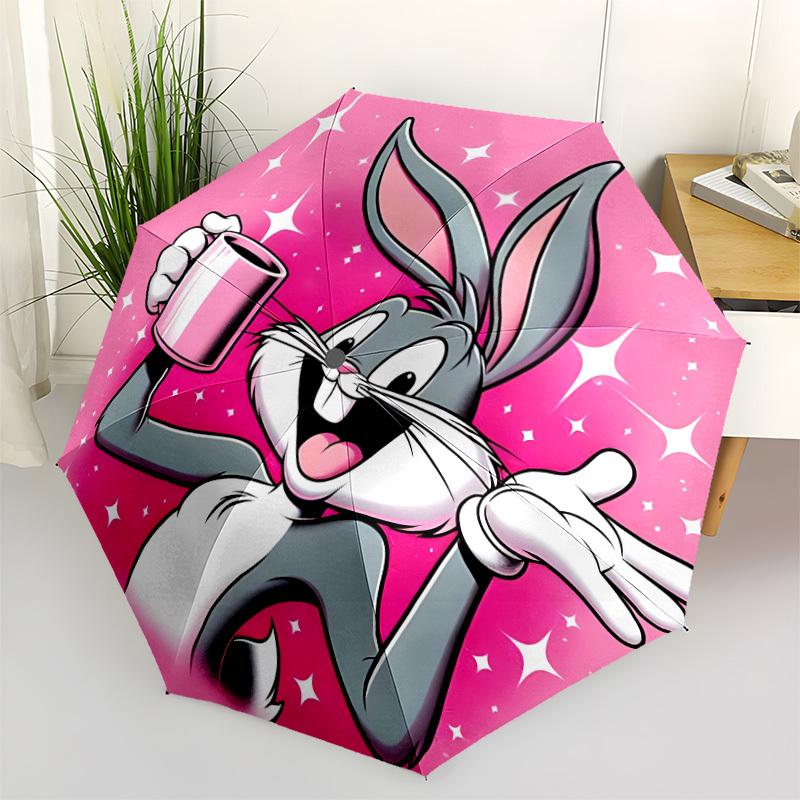 1pc Bugs Bunny Automatic Open/Close Umbrella, Christmas Gift for Men Women, Daily Travel Outdoor Use yy251101226