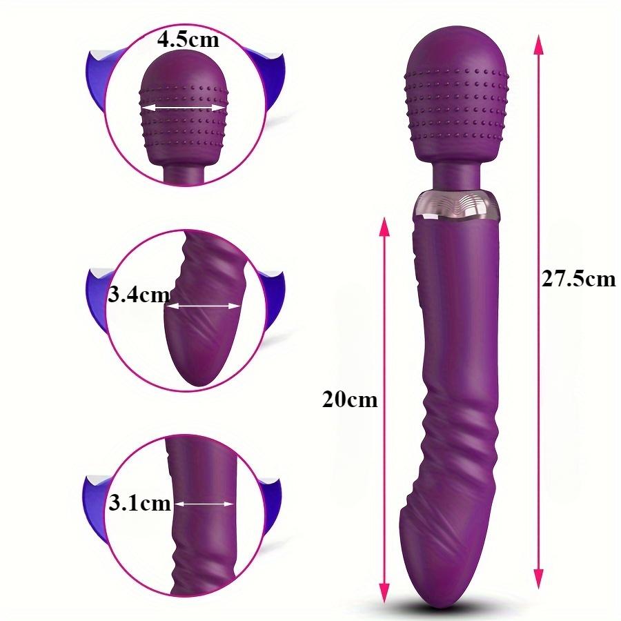 Powerful 3 Motors Fast Thrusting and Dildos Vibrator Silicone Large Size Wand G-Spot Massager Sex Toy for Couple Stimulator