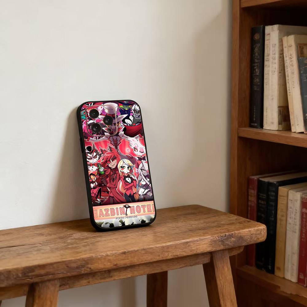 H-Hazbin H-Hotel Phone Case For iPhone17,16,15,14,13,12,11 Plus,Pro Magnetic For Magsafe Wireless Charging