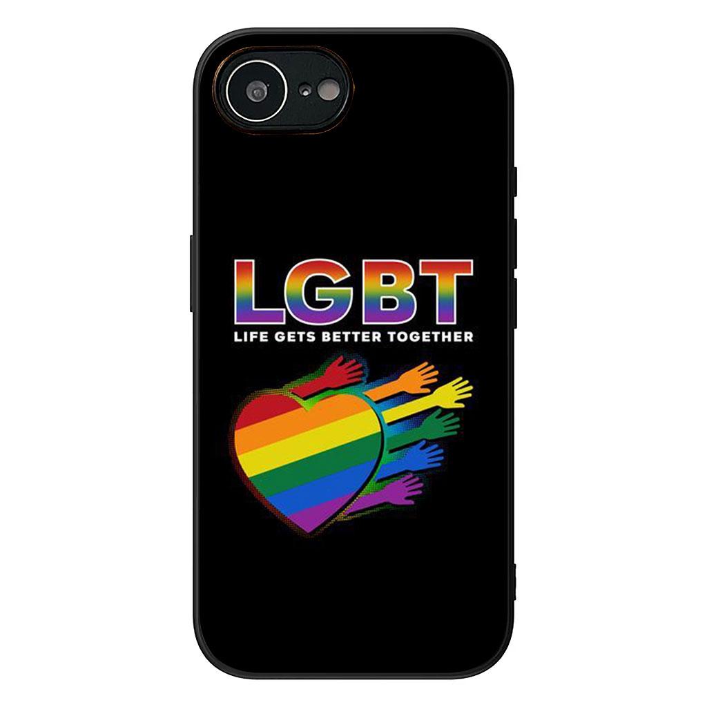 for Motorola Moto G54 G05 G24 G45 G55 G75 G85 G15 G57 G86 Power Edge 50 30 Ultra Fusion neo Pro Case love is love Rainbow LGBT