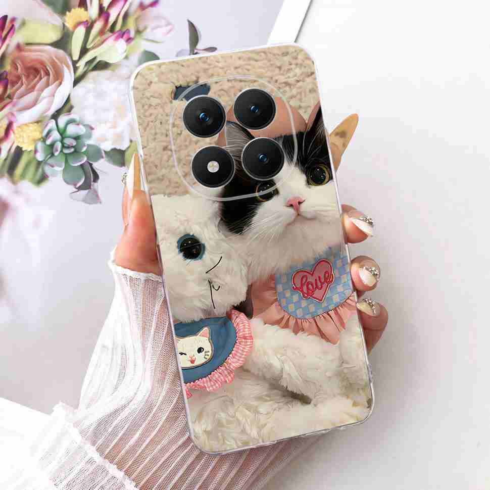 Für Xiaomi Redmi Note 15 Pro Plus ProPlus 5G Hülle Blume Cartoon Hülle Weiche Silikonhülle Für Redmi Note 15 Pro+ Hülle