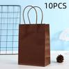 Candy Colorful Shopping Bags 10PCS Kraft Paper Gift Candy Bag Colored Hand-held Paper Bags Wedding Party Decoration Gift