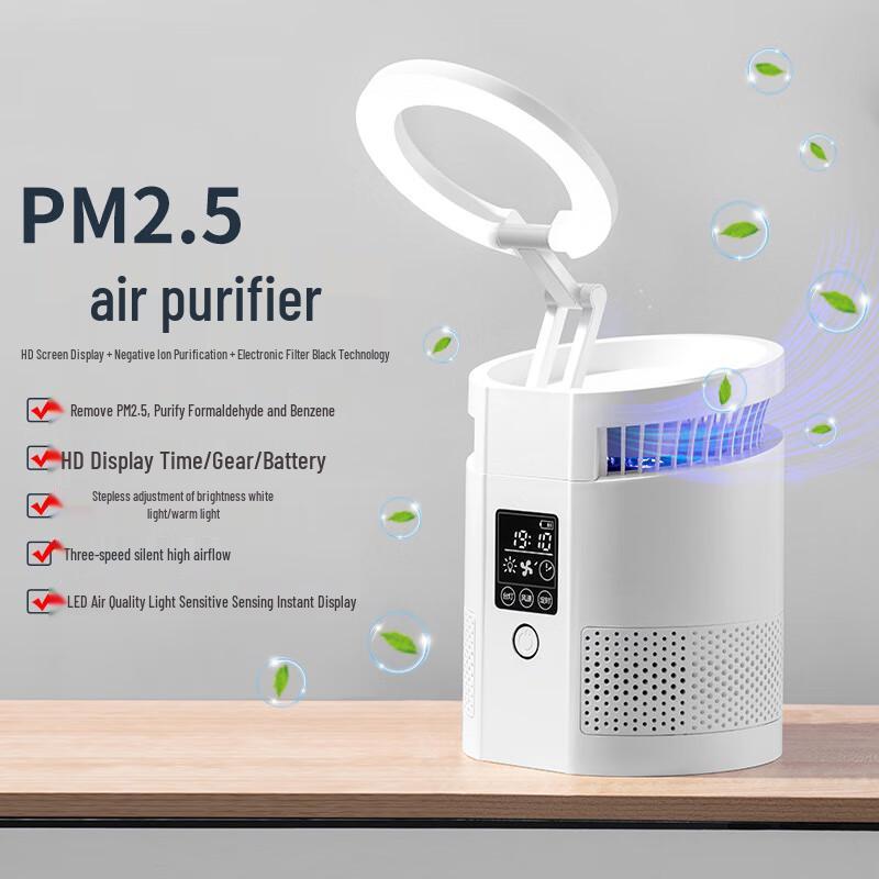 Mi Ling Wei Lan Smart Desk Lamp with Negative Ion Air Purifier