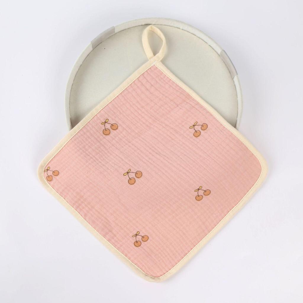 High-Density 30x30cm Double-Layer Printed Cotton Gauze Handkerchief, Washcloth, Nursing Cloth, Drool Cloth, Combed Cotton Towel.