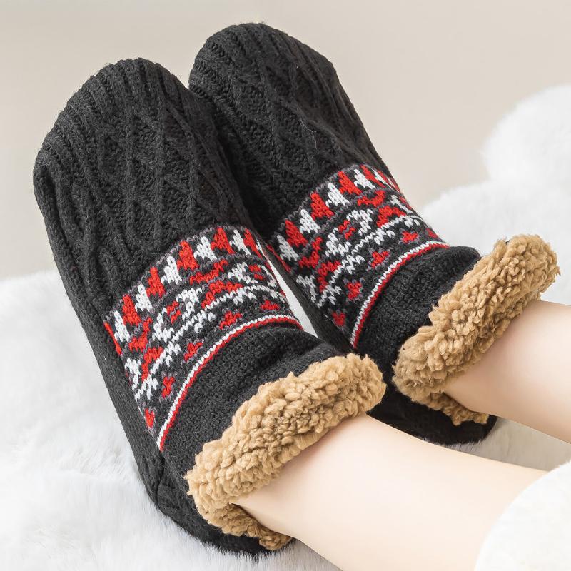 Winter Floor Socks Home Warm Women Men Snow Socks Sleep Carpet Slippers Sock Non-slip Socks
