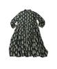 Antiqua Botanical Print Shirt Long One Size Black Dress, Women's, Sleeve, IYA-00092, 05,