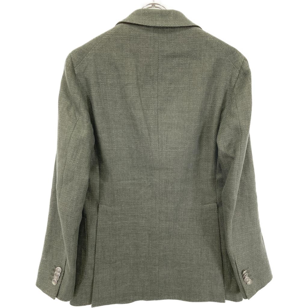 TAGLIATORE Khaki Linen Cotton MONTECARLO 2B Jacket Jacket 42 khakiUsed