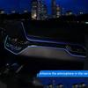 Car Interior LED Dashboard Central Frame Trim Atmosphere Light EL Wiring Neon Strip Ambient Lamp for Toyota CHR C-HR 2017-2021