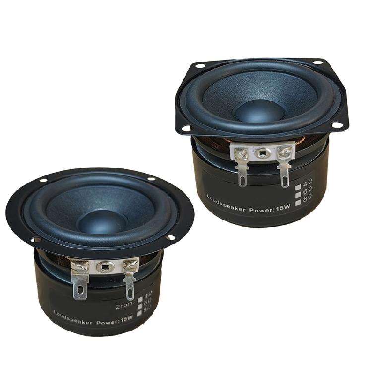 2.5Inch Subwoofer Full Frequency 15W 4Ohm Metal Horn Speakers Subwoofer for Home Use with Superior Sound Performances