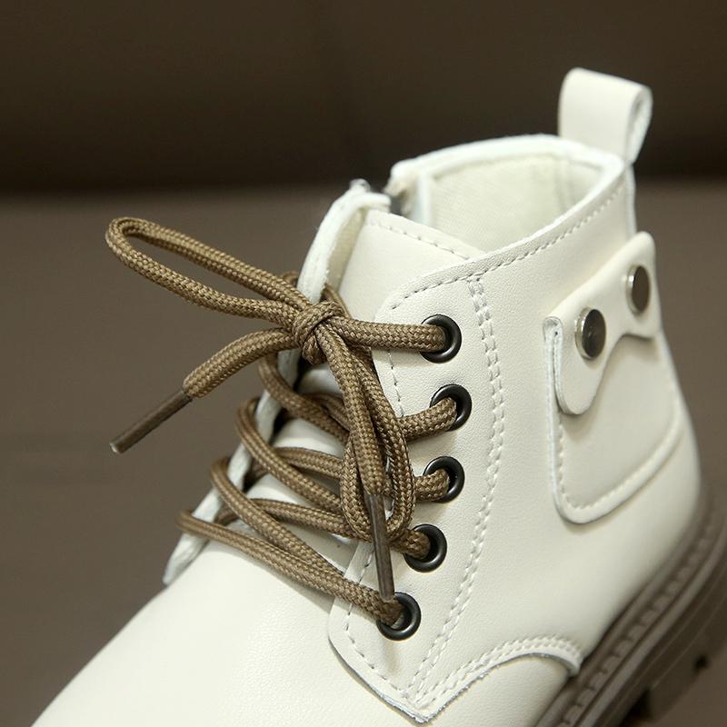 Girls Boots Autumn Winter Pu Leather Soft Sole Casual Unisex Boys Girls Casual Boots