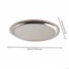 MirrorPolished Metal Serving Tray | Stainless Steel Platter, Elegant Decorative Edge, for