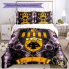 3pcs Duvet Cover Set (1*Duvet Cover + 2*Pillowcase, Without Core), AEK Athens FC Print Soft All‑Season Bedding Set, Home Bedroom Decor Gift