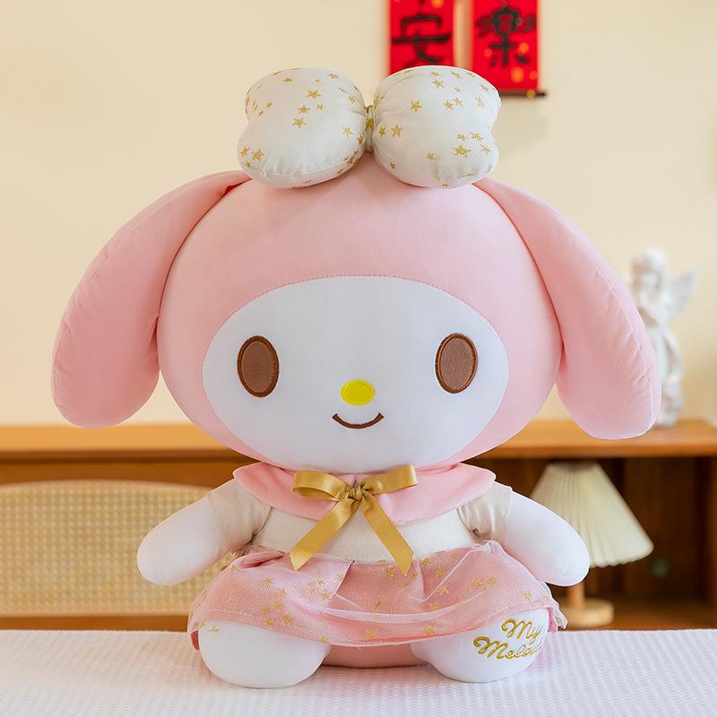 Large Cute Kuromi and My Melody Sanrio Plush Dolls - Ideal Birthday Gift for Girls