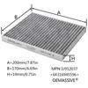 Car Activated Carbon Pollen Cabin Air Filter For BMW X5 X6 E70 E71 E72 2008 2009 2010 2011 2012 2013 64316945596 64319194098