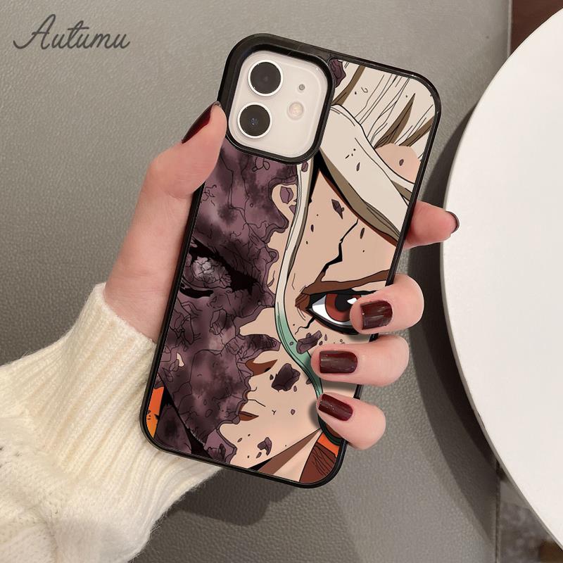Ishigami Senku Dr. Stein Telefon Fall für iPhone 11 12 13 14 Pro Max mini X XR XS SE 2020 6S 7 8 Plus samsung Galaxy S21 S22 Abdeckung