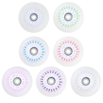 4pcs LED 90A 60mm 62mm 80mm 76mm 72mm Flash Wheel Roller Wheels Parts Outdoor Inline Skates
