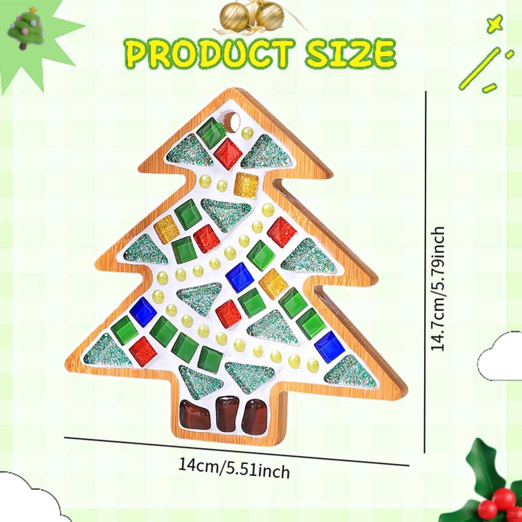 Mosaic Coaster Craft Decor Christmas Gift Make Your Own Mixed Color