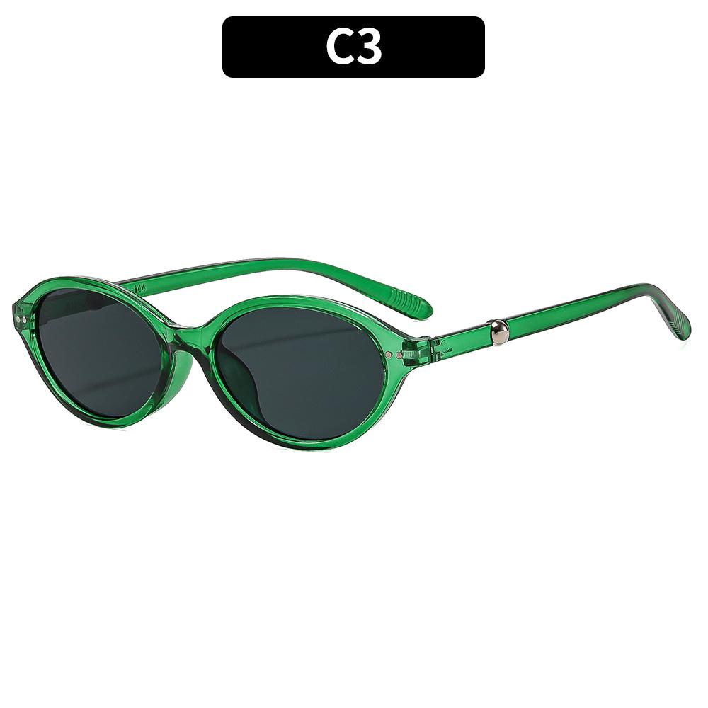 Dámské sluneční brýle - unisex retro oválné kočičí oko sluneční brýle