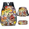 Zaino a Testa di Tazza Cuphead Zaino per Studente Cuphead Zaino Cartone Animato Borsa Pranzo Borsa a Tracolla Astuccio Scuola Elementare