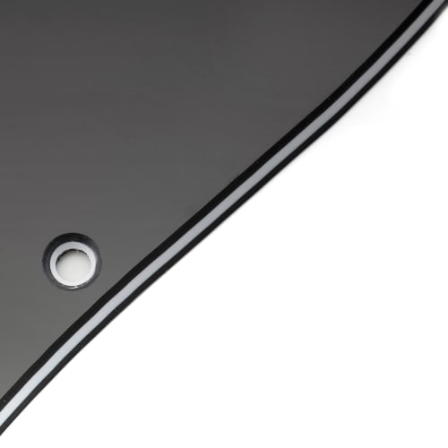 Musiclily Pro 11-otvorový ST Stratocaster pickguard HH s kulatými rohy, nekrytý, 2 humbucker snímače, 2 potenciometrové otvory, pro Fender Squier Strat elektrickou kytaru