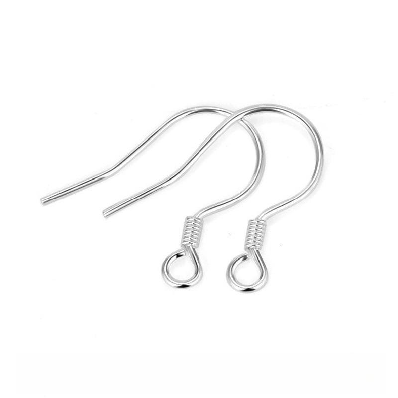Ear Hook Earrings Work in Progress Earrings Handmade DIY Earrings Accessories 0.65mm серебряный
