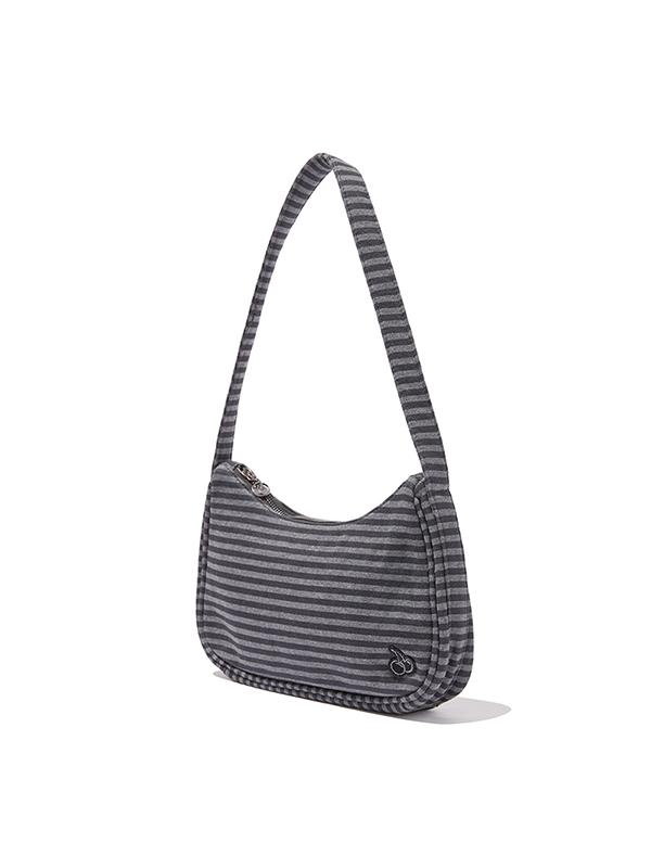 Kirsh Striped Pattern Handbag [Black]