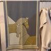Elegant Horse Print Faux Cashmere Scarf and Shawl