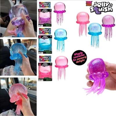 Squishies Nee Doh Jellyfish  Squish Toy Fidget Toy, Water Sensory Soft Jelly Squeeze Stress Relief Fidget Toy For Gift
