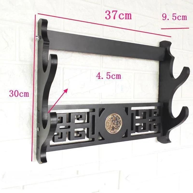 1/2/3/4 Tiers Sword Holder Classical Hollow Out Flute Storage Rack Wall Mounted Japanese Katana Sword Knife Display Holder