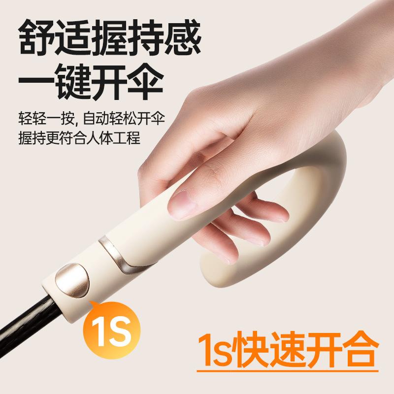 New 16-bone Umbrella One-piece Umbrella Parasol Long Handle Umbrella Hand Open Umbrella