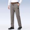 Men's Winter Thickened Fleece Pants Warm Casual Embroidery Letter Fleece Liner Thick Trousers